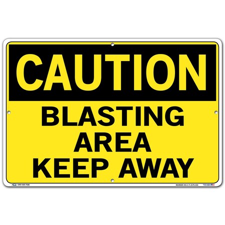 Vestil Polystyrene Sign, 12-1/2" Height, 18-1/2" Width, Polystyrene, Rectangle, English SI-C-71-D-PS-040